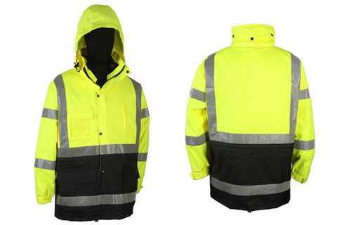 PARKA + BODY WARMER  100% WATER PROOF 4 IN 1 PARKA;  XG360C-3