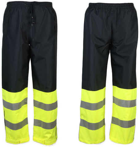 NAVY/LIME WAIST RAIN PANTS ; XG737C-E